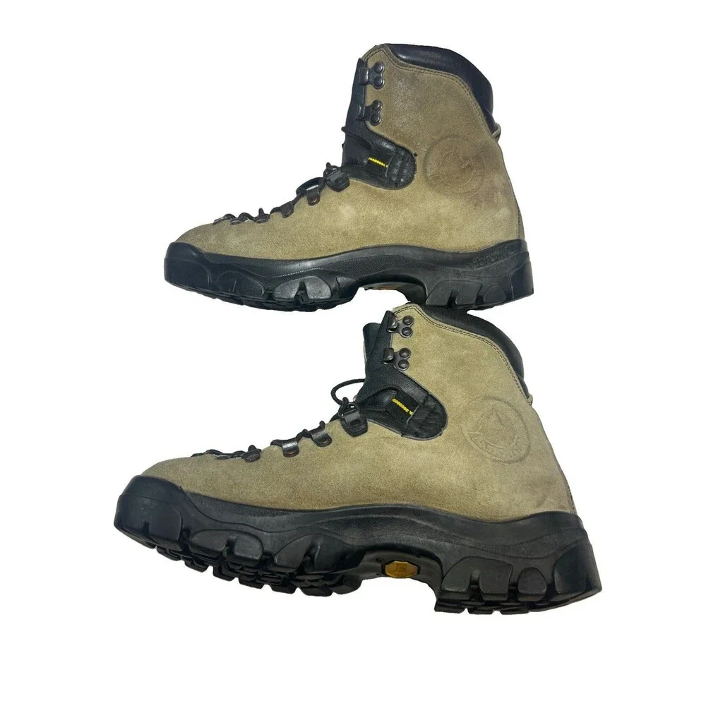 La Sportiva Italian Trekking Hiking Boots 42.5 (size Men’s 9.5 Us) Beige ,Suede